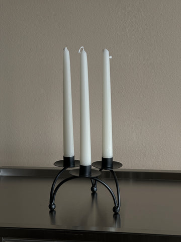 METALLIC TRIPOD CANDLE HOLDER