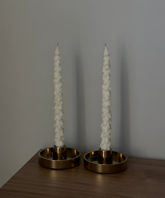 TALL TREE CANDLES Set of 2