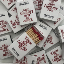 Load image into Gallery viewer, SET OF 3 MATCHBOXES &quot;Come on baby light my fire&quot;
