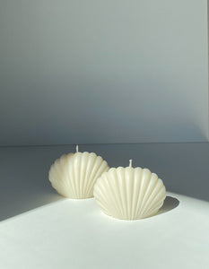 2 SHELL CANDLES