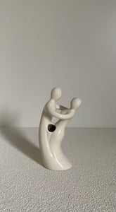 Dancing lovers sculpture vase